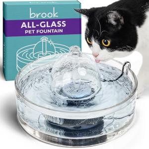Automatic Glass Pet Fountain for Cats and Small Dogs