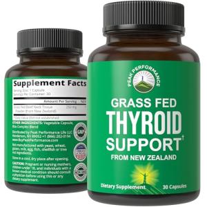 Grass Fed Beef Thyroid Capsules for Energy