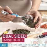 Magnetic Stainless Steel Measuring Spoons Set – 8 Pieces