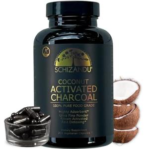 Activated Coconut Charcoal Capsules - Vegan & Organic