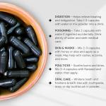 Activated Coconut Charcoal Capsules - Vegan & Organic