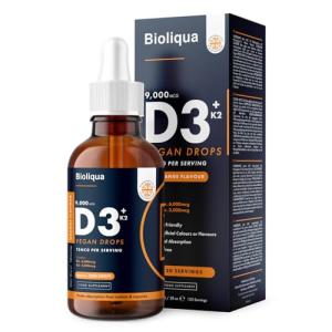 High Strength Vegan D3 + K2 Liquid Drops