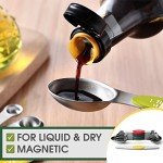 Magnetic Stainless Steel Measuring Spoons Set – 8 Pieces