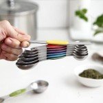 Magnetic Stainless Steel Measuring Spoons Set – 8 Pieces
