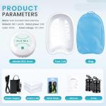 Ionic Foot Bath Detox Machine, Portable Foot Detox Machine Ion Cleanse Bath System with Stroage Bag, 100 Spa Liners, Spa at Home Detox