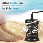 Ionic Foot Bath Detox Machine, Portable Foot Detox Machine Ion Cleanse Bath System with Stroage Bag, 100 Spa Liners, Spa at Home Detox