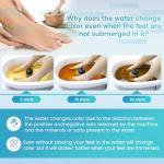 Ionic Foot Bath Detox Machine, Portable Foot Detox Machine Ion Cleanse Bath System with Stroage Bag, 100 Spa Liners, Spa at Home Detox