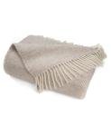 Prince of Scots Highland Tweeds Herringbone 100% Pure New Wool Throw (Linen)