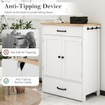 Dog Feeding Station Elevated Dog Bowls with Storage Dog Food Storage Cabinet Pet Feeding Station Dog Storage Organizer