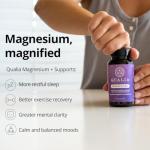 QUALIA MAGNESIUM+ | Doctor-Formulated Premium Magnesium Formula | High Bioavailability From 9 Forms Of Magnesium & 70+ Minerals | Relax Mood, Calm Nervous System, Muscle Relaxation & Exercise Recovery
