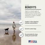 Four Leaf Rover Digest - Dog Digestive Support with Digestive Enzymes and Probiotics - Supports a Healthy Liver - Veterinarian Formulated - 30 Day Medium Dog Supply