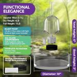 Automatic Glass Pet Fountain for Cats and Small Dogs