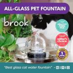 Automatic Glass Pet Fountain for Cats and Small Dogs