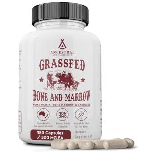Grass Fed Beef Bone & Marrow Supplement, 180 Capsules