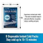 Instant Cold Packs for Pain Relief – 8 Packs