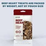 Beef Heart Dog Treats - Grass-Finished Raw Snack