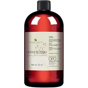 Orange Blossom Water - Pure, Steam Distilled, Floral Neroli Hydrosol - 32 oz Cleansing Facial Toner, Revitalizing, Moisturizing Body Cleanser, Natural Body Bulk Refill, for All Skin Types