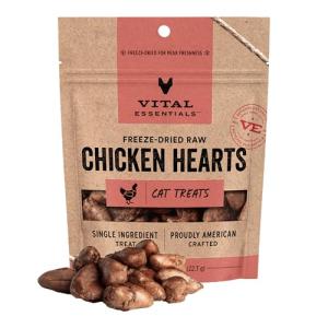 Freeze-Dried Chicken Hearts Cat Treats, 1 oz