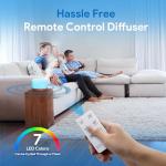 ASAKUKI 500ml Aromatherapy Oil Diffuser with Remote