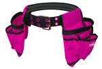 Pink Canvas Tool Belt with Hammer Loop