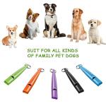 5 Pack Dog Training Whistles with Lanyards