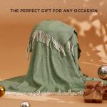 Cozy 100% Wool Pet Blanket in Olive Green