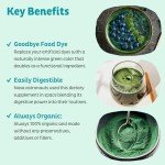 KOS Organic Spirulina Powder - USDA Certified Organic, 109 Servings of Superfood Powder for Smoothies & Juices, Non-Irradiated Blue Green Algae, Plant Based with Antioxidants, Vegan (13.5oz)