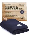 Merino Wool Camping Blanket - 66 x 90 inches