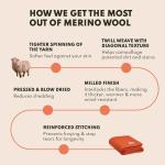 Merino Wool Camping Blanket - 66 x 90 inches