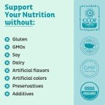 KOS Organic Spirulina Powder - USDA Certified Organic, 109 Servings of Superfood Powder for Smoothies & Juices, Non-Irradiated Blue Green Algae, Plant Based with Antioxidants, Vegan (13.5oz)