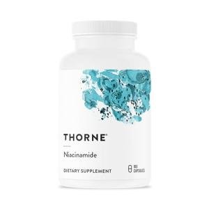 THORNE Niacinamide - 500mg Niacin - Non-Flushing Form of Vitamin B3 - Support Joint Health, Skin Health & Restful Sleep - Gluten-Free - 180 Capsules