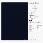 Molithe 100% Wool Blanket, 62" x 86", Warm, Thick, Washable, Military Wool Blanket, Great for Camping, Outdoors, Sporting Events, Survival Kits