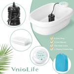 WL VnioLife Ionic Foot Bath Detox Machine with Bag, Portable Detox Foot Spa System, Ion Cleanse Detox Set for Home Beauty Salon Spa Use with Replacement Arrays, 100 Liners