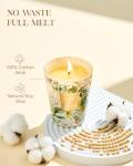 M&SENSE Sage Citrus Scented Natural Soy Wax Candle, 14.1oz 60 Hours Long Lasting Slow Burning Candles for Home Decor, Aromatherapy Candle for Stress Relief