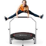 Adjustable Mini Trampoline for Adults - 330lbs Capacity