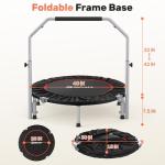 Adjustable Mini Trampoline for Adults - 330lbs Capacity