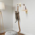Weysat Wall-Mounted Cat Climbing Tower & Toy