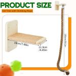 Weysat Wall-Mounted Cat Climbing Tower & Toy