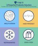 VSL #3® Probiotic Powder for Digestive Health, IBS & UC Symptoms - 450B CFUs, High-Potency, Multi-Strain, Live, Refrigerated Probiotic, Medical Food for Gut Health Support in Men & Women, 30 Pack