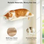 FUKUMARU Cat Wall Shelves with Climbing Post