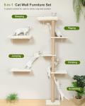 FUKUMARU Cat Wall Shelves with Soft Perch