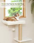 FUKUMARU Cat Wall Shelves with Soft Perch