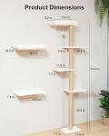 FUKUMARU Cat Wall Shelves with Soft Perch