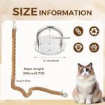 Cat Climbing Jute Rope with Hook for Cats