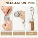 Cat Climbing Jute Rope with Hook for Cats