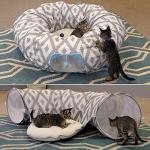 Cozy 2-in-1 Cat Tunnel and Nap Bed