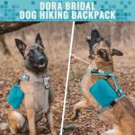 DORA BRIDAL Dog Hiking Backpack for Medium Dogs