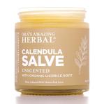 Ora's Amazing Herbal Calendula Salve, Calendula Cream, Drawing Salve, Calendula Ointment, Coconut Free Salve made with Organic Calendula and Licorice Root, 4 oz