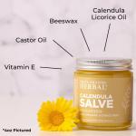 Ora's Amazing Herbal Calendula Salve, Calendula Cream, Drawing Salve, Calendula Ointment, Coconut Free Salve made with Organic Calendula and Licorice Root, 4 oz