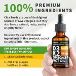 Organic D3 K2 Drops with Omega 3 - 2 Pack
